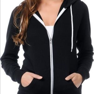 Black zip up hoodie